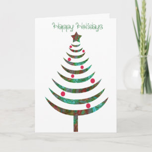 Felices Fiestas Funky Árbol de Navidad Moderno