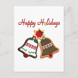 Felices Fiestas Galletas de Navidad Campanas