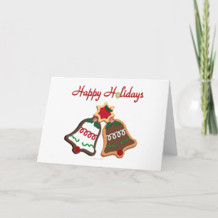 Felices Fiestas Galletas de Navidad Campanas