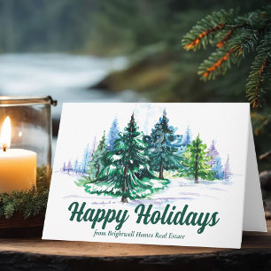 Felices Fiestas Hermosos Árboles de Navidad Negoci