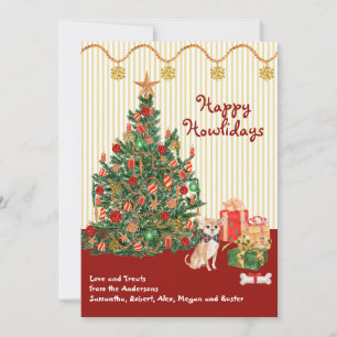 Felices Fiestas Howliday Chihuahua presenta árbol