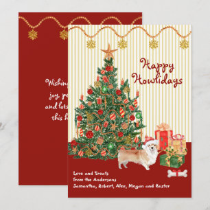 Felices Fiestas Howliday Corgi Tree Presenta