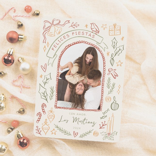 Felices Fiestas Ilustraciones de Navidad con Foto (Subido por el creador)
