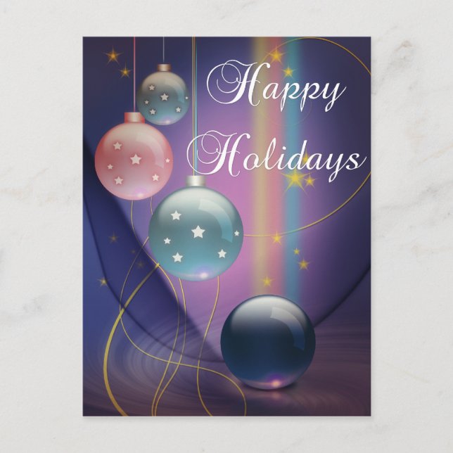 Felices Fiestas Luces Múltiples de Fiesta Tarjeta  (Anverso)