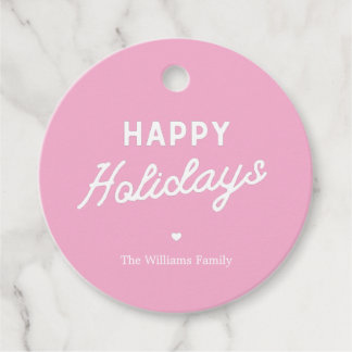 ״Felices Fiestas״ Minimalista Etiqueta de Navidad