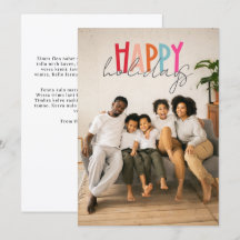 Felices Fiestas Navidad Foto Personalizada