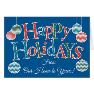 Felices fiestas, nuestro hogar