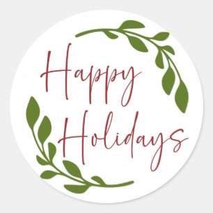 Felices Fiestas Pegatinas de la Ronda de la Guerra