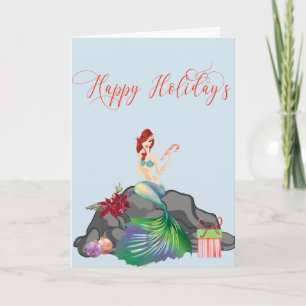 Felices Fiestas Sirena Bonita Navidad