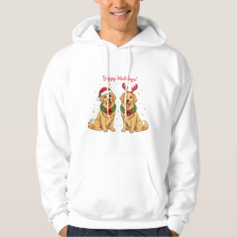 Felices Fiestas Sudadera Golden Retriever Navidad 