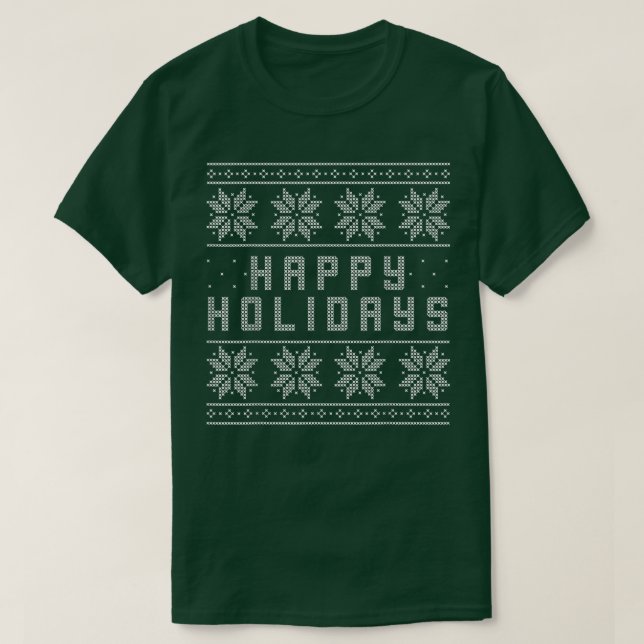 Felices Fiestas, Suéter Feo, Gracioso Regalo Fiest (Diseño del anverso)