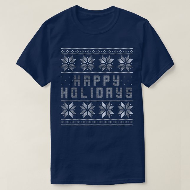 Felices Fiestas, Suéter Feo, Gracioso Regalo Fiest (Diseño del anverso)