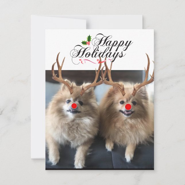 Felices fiestas Sushi y tarjetas de vacaciones de  (Anverso)