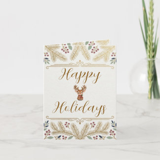 Felices Fiestas Tarjeta de Navidad Moderna de Cump