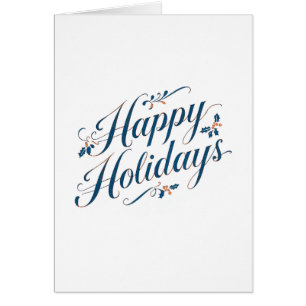 Felices Fiestas Tarjeta de Navidad y Año Nuevo