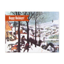 Felices fiestas. Tarjeta de Navidades Bellas Artes