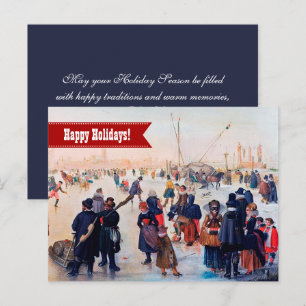 Felices fiestas. Tarjeta de Navidades Personalizad