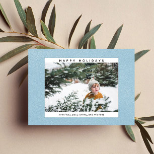 Felices Fiestas Tarjeta de Nieve y Foto