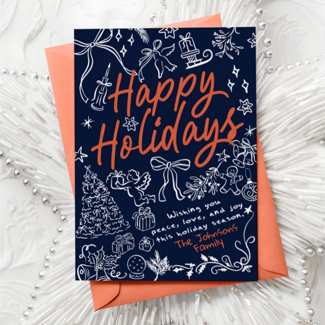 Felices Fiestas Tarjeta de vacaciones caprichosa y (Subido por el creador)