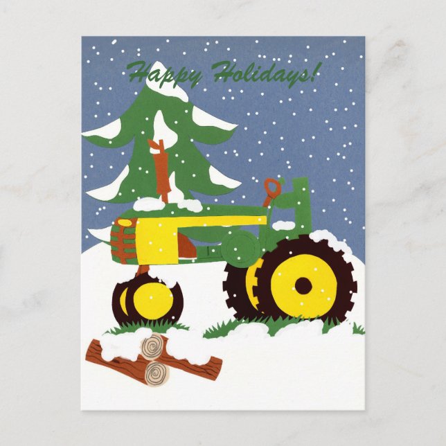 ¡Felices Fiestas! Tarjeta postal (Anverso)