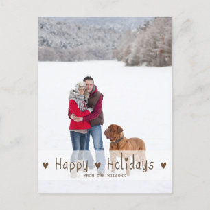 Felices fiestas TARJETA POSTAL DE LA FOTO DE VAC