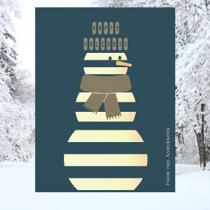 Felices fiestas tarjeta postal de Navidad hombre d