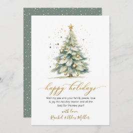 Felices Fiestas Tarjetas de Árboles de Navidad No 