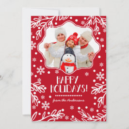 Felices Fiestas. Tarjetas de fotos planas para Nav