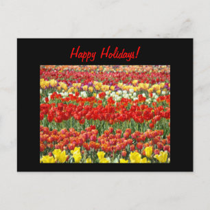 ¡Felices Fiestas! tarjetas postales Flores Tulipán