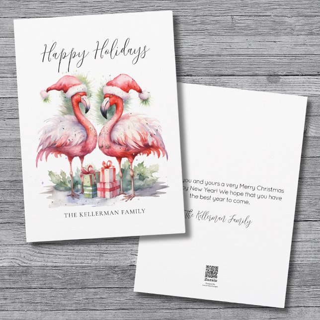 Felices Fiestas Tropicales de Navidad (Tropical Happy Holidays Christmas Holiday Card )