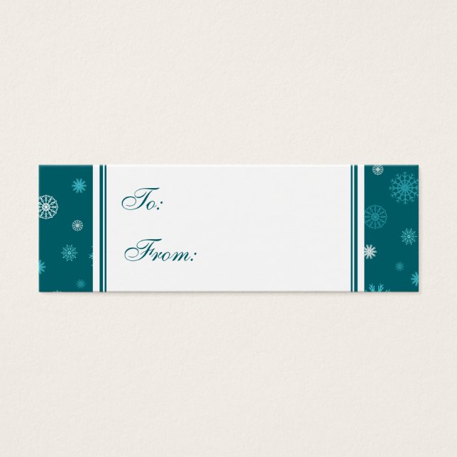 Felices fiestas Verde azuladas Bolsas de Regalo de (Frente)