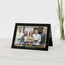 Felices Fiestas y tarjetas de vacaciones de negoci