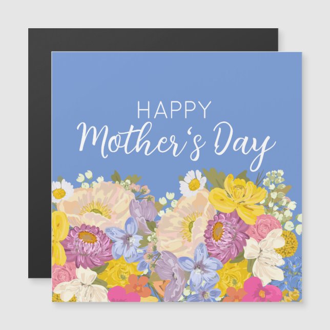 Felices florecientes del Día de la Madre (Anverso/Reverso)