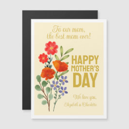 Felices flores silvestres del Día de la Madre para