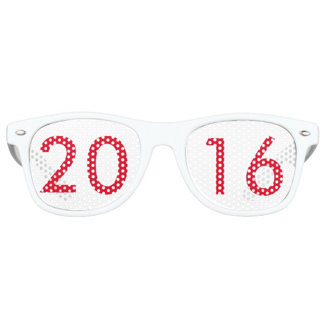 Felices gafas de Año Nuevo 2016 (Anverso)