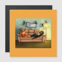 Felices gatos divertidos y bonitos familiares en c