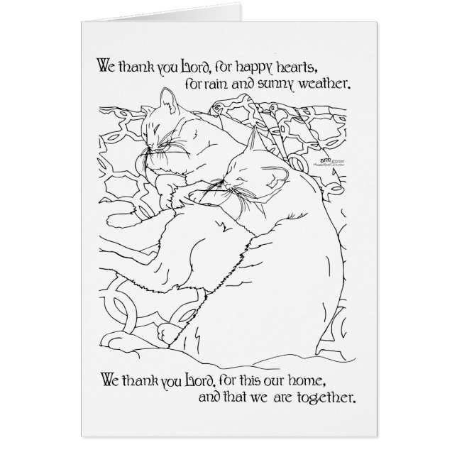 Felices Gatos Gracias (Frente)