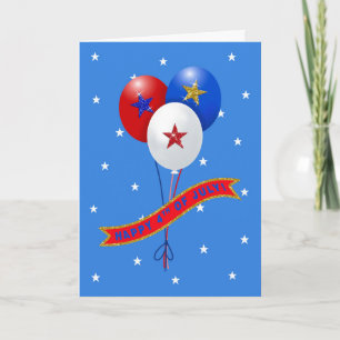 Felices globos patrióticos del 4 de julio