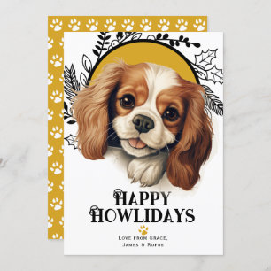 Felices Howlidays King Charles Spaniel Dog Navidad