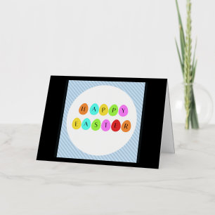 Felices huevos de colores de Pascua