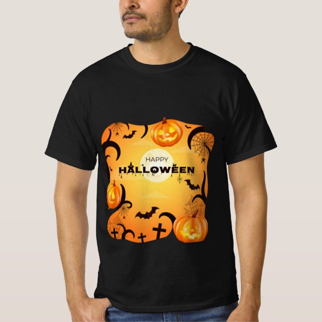 Felices imágenes de Halloween camisetas de moda y  (Anverso)