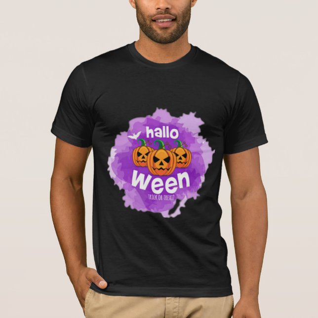 Felices imágenes de Halloween camisetas de moda y  (Anverso)