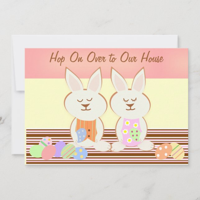 Felices invitaciones para el almuerzo de los conej (Anverso)