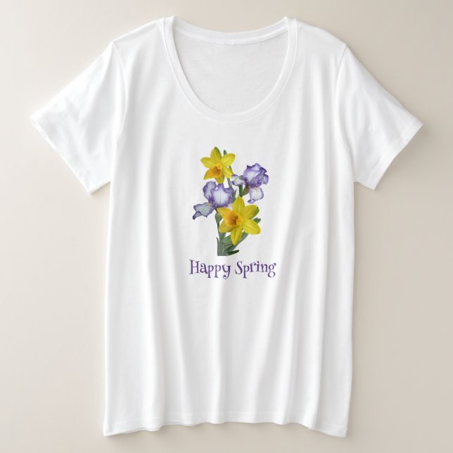 Felices Lirios y Narcisos de Primavera  (Anverso del diseño)