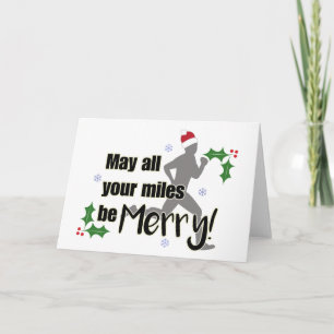 Felices millas tarjeta de Navidad de 2,0