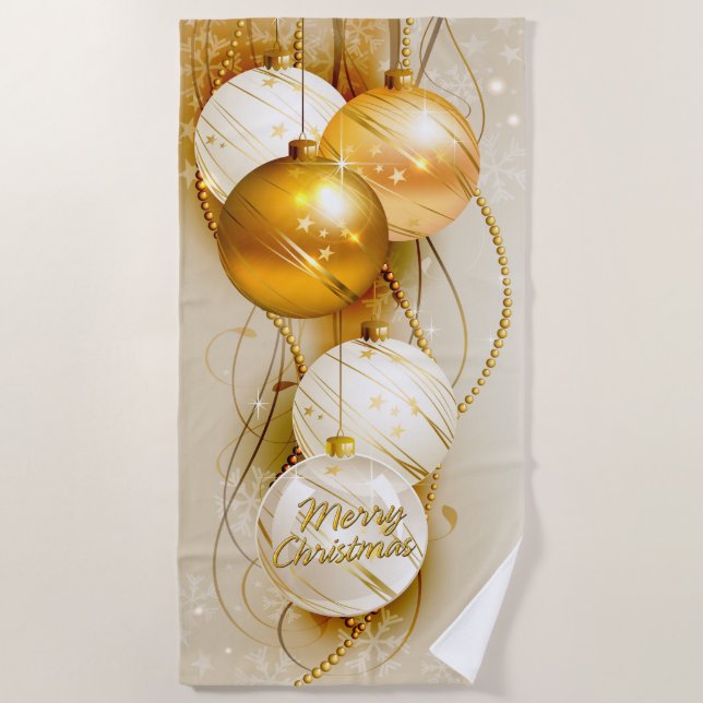 Felices Navidad 23 toallas de playa (Anverso)