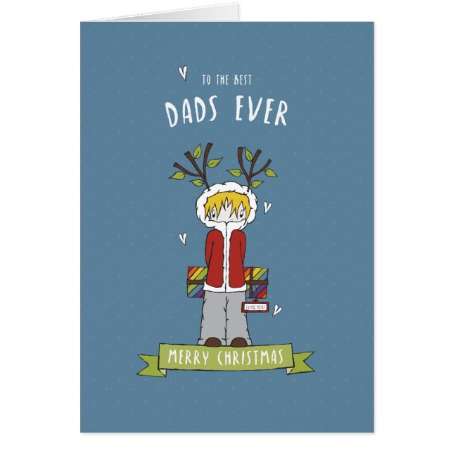 Felices Navidad a los mejores papás (Frente)