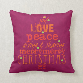 Felices Navidad a usted Cojín decorativo