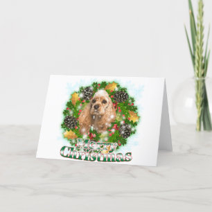 Felices Navidad cocker spaniel