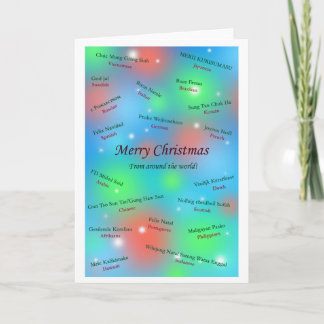 Felices Navidad de alrededor del mundo